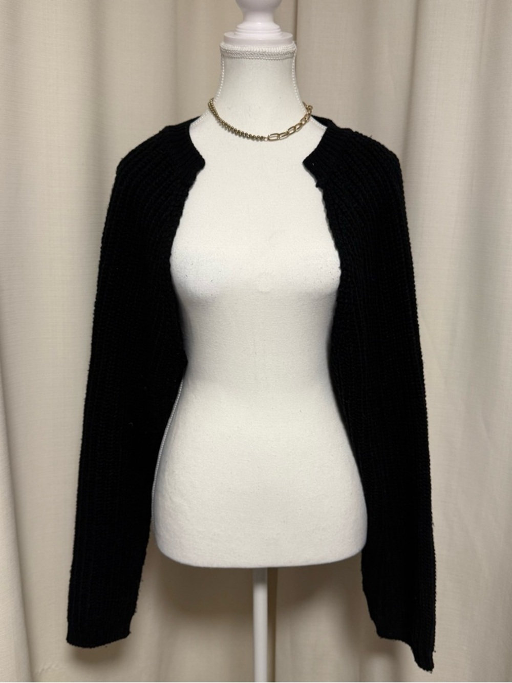 No brand Black Cropped shrug Cardigan